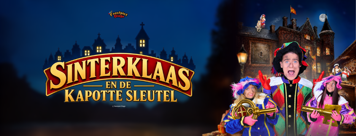 Poster Sinterklaas En De Kapotte Sleutel 1200X460px